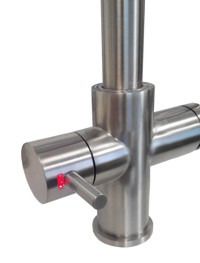 Комбинированный кран - индикатор красный