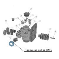Клапс накидная гайка КМ1