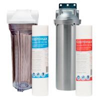 Ecovita 3/4" 10SL прозначный + Гидротек HMS 3/4" с картриджами 10 мкм