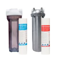 Ecovita 1/2" 10SL прозначный + Гидротек HMS 1/2" с картриджами 10 мкм