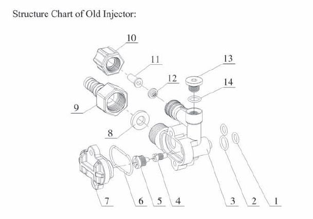 Взрыв-схема инжекционного клапана 6300 Взрыв-схема инжекционного клапана 6300
