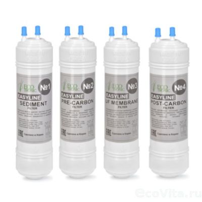 Ecotronic комплект фильтров Easyline 12" с UF мембраной