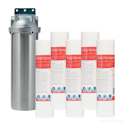 Гидротек HMS 3/4" 10SL с 5 картриджами Ecovita PPH 10 10SL