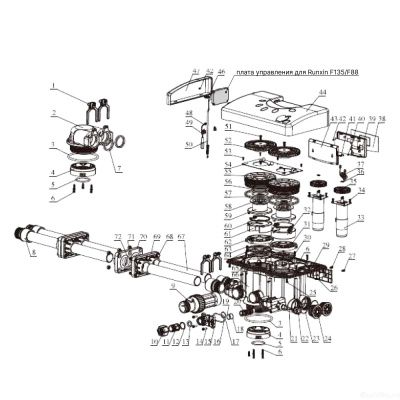 Runxin плата управления для F135/F88