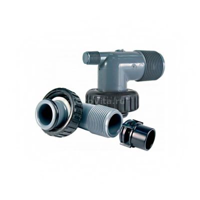 Clack фитинг реагентной линии 1" для V2-V3