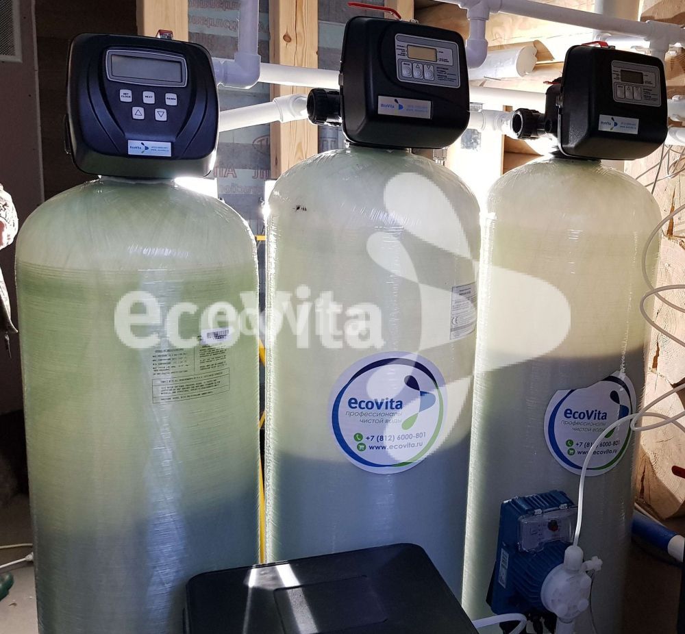 Система умягчения и обезжелезивания для частного дома в г. Красное село