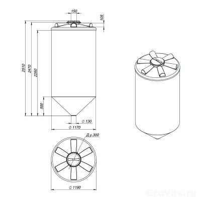 Емкость ФМ 2000 л