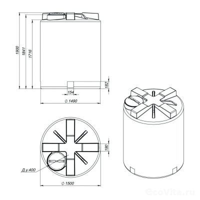 Емкость R T 3000 л