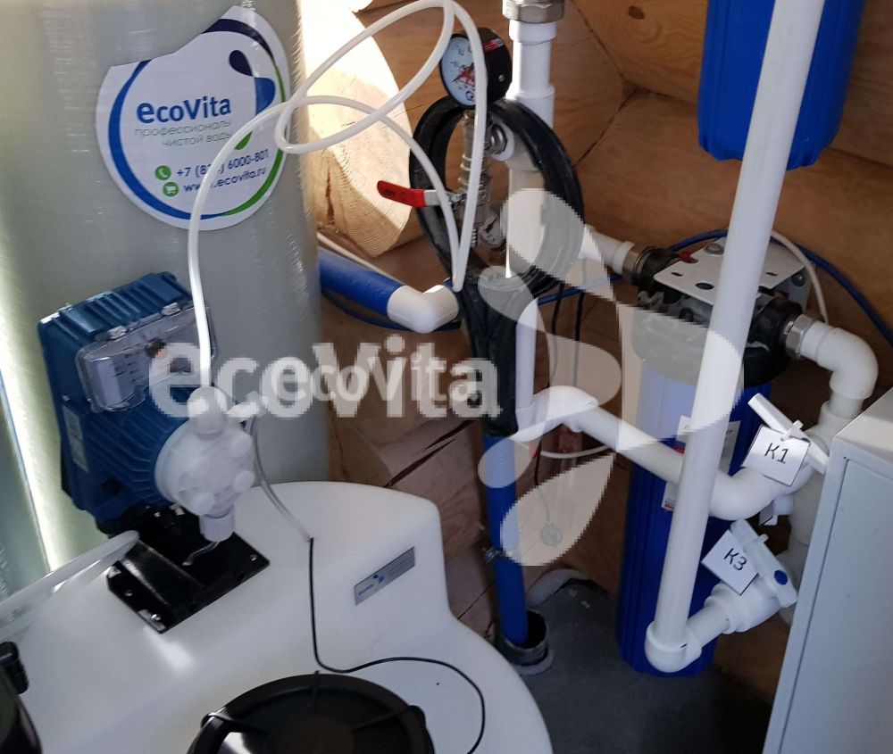 Система умягчения и обезжелезивания для частного дома в г. Красное село