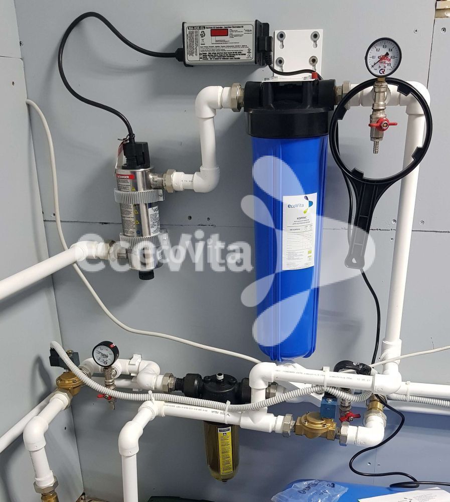 Система очистки воды из поверхностного источника для частного дома в г. Сясьстрой