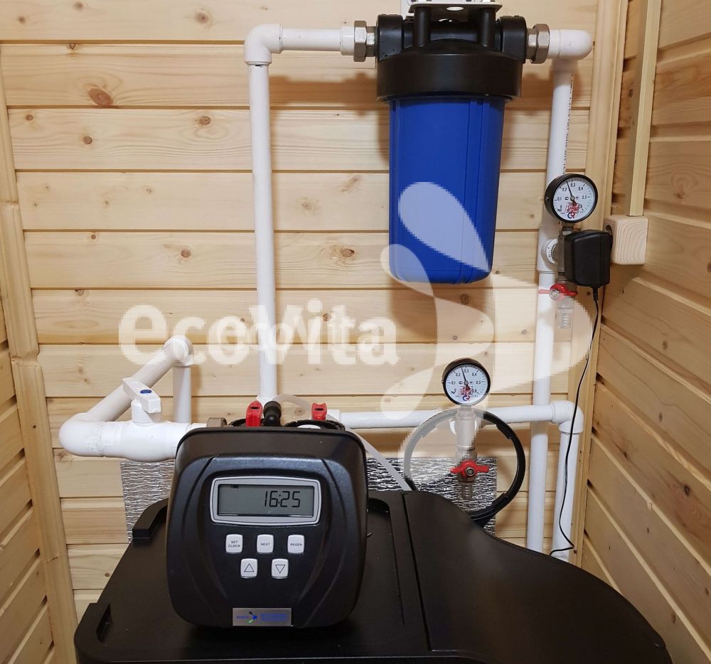 Система очистки и умягчения воды для коттеджа КП Фаворит