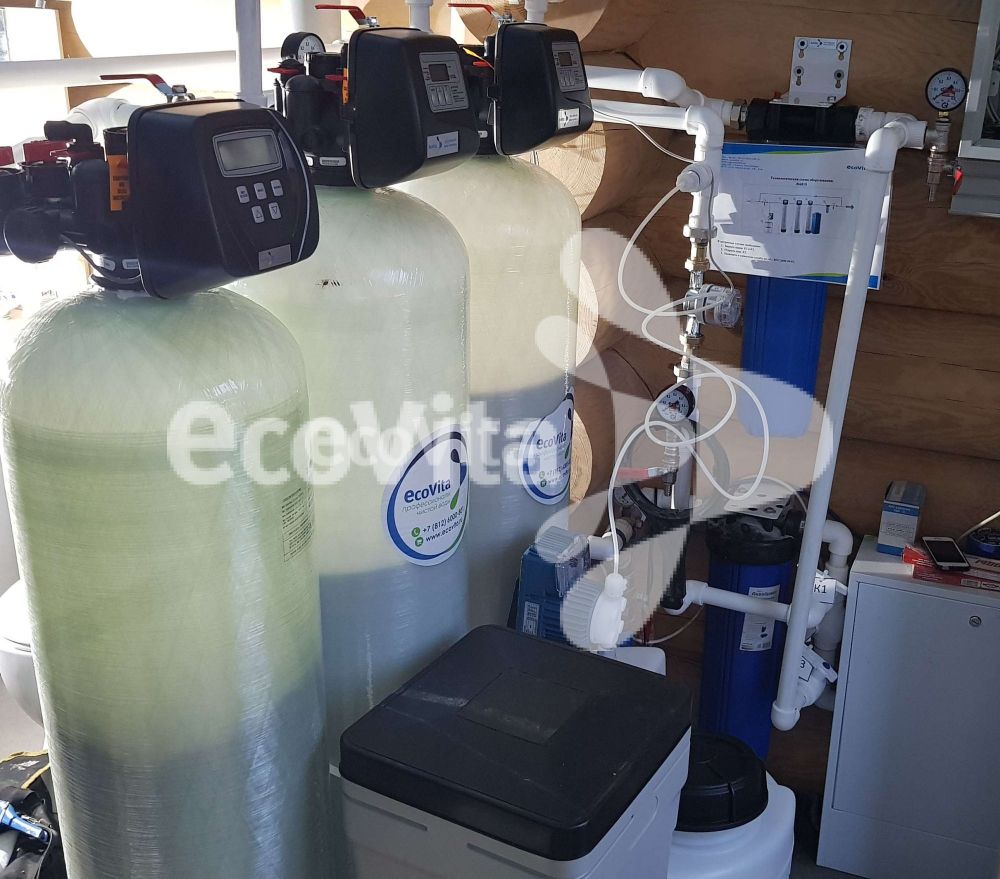 Система умягчения и обезжелезивания для частного дома в г. Красное село