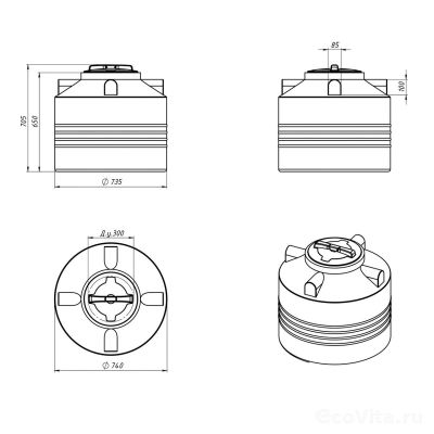 Емкость R ЭВЛ 200 л